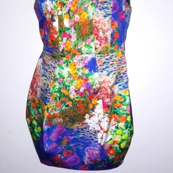 BARDOT Luxe Aquarium Print Dress, 4 - Picture 4 of 7